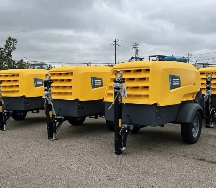 185 CFM Portable Compressor w/ Jack Hammer and Hose