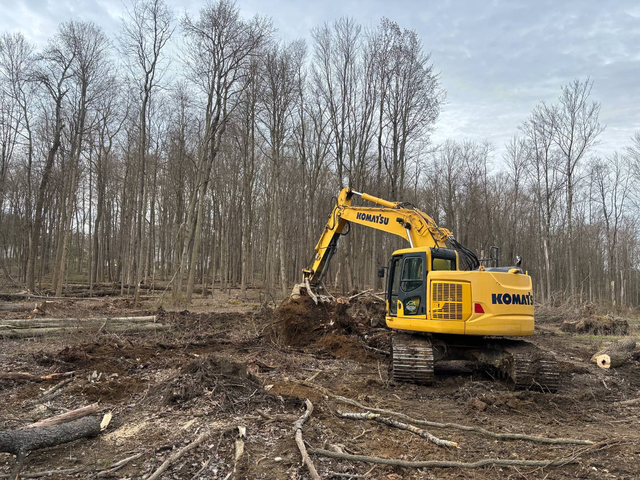 Heavy equipment on a job site